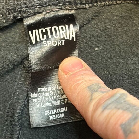 VICTORIA’S SECRET VICTORIA SPORT VSX Women’s Black Pull-On Lounge Pants Size XS - Picture 3 of 6